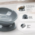 Elevated Ceramic Cat Bowl, Tilted Anti Vomiting Design, Spill-Proof and Dishwasher Safe for Indoor Cats