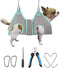 Kkiimatt Dog Grooming Hammock Harness, Small Dog Groming Sling, Gray Dog Hanging