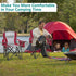 500lbs 1 Pack Camping Chairs for Adults Heavy Duty Capacity, High Back Folding Chair with Thickened Steel Frame, Padded