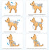 Idepet 3 Pack Female Dog Diapers with Suspender Detachable, Washable Reusable Girl Doggie Diapers for Small Medium