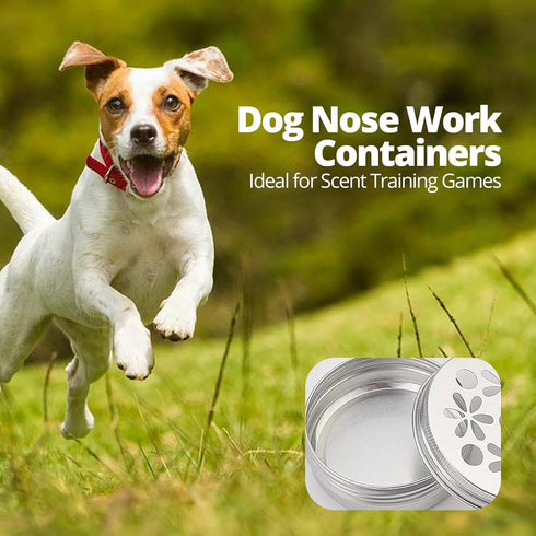 3 Pack Dog Scent Training Kit Nosework Containers for Dogs, Nose Work Supplies for Scent Training, Aluminum Dog Scent Boxes