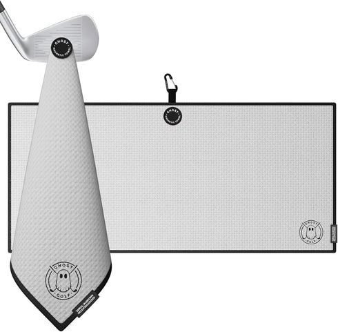 Ghost Golf Magnetic Towel (Caddie), Ultra-Absorbent Microfiber Towel with Magnet, 18" x 40"
