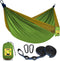 SZHLUX Camping Hammock, Double & Single Portable with 2 Tree Straps, Great for Hiking, Outdoor, Beach