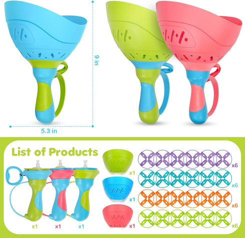 4-8, 3 Packs 3-7, 2 3 4 5 6 Outdoor Toys for Kids Ages Flying Catching Game, Outside Manual Capture Chasing Toys