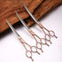 Fenice Peak Professional Curved Dog Grooming Scissors - 8'' Rose Gold 440C Stainless Steel Pet Cutting Shears