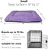 Extra Small Dog Bed for Crates, Super Soft Plush Indoor Pet Bed for Dogs, Puppies, Cats, and Rabbits, Purple