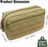 Tactical Molle Pouch, Multi-Purpose EDC Admin Utility Pouch for Outdoor, Hunting, Traveling, Hiking