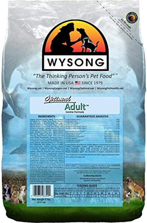 Wysong Optimal Adult Canine Formula Dry Dog Food, 5 Pound Bag, Model: WDCOA5