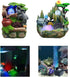 Submersible Water Pump with LED Light for Indoor Tabletop Fountains Aquarium Fish Tank (180L/H 3W) by Xedragony