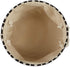 Bone Dry Pet Storage Collection Lattice Paw Print, Small Round, Black