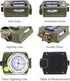 Sportneer Compass: Accurate Durable Lightweight Orienteering Compass with Strap and Carrying Case for Hiking