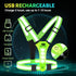 West Biking Running Vest Light, LED Reflective Gear for Night Walking, High Visibility Rechargeable Light Up Running