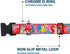 Buckle-Down Plastic Clip Collar - Large Ariel/Flounder/Fish Trio Poses Pinks - 1.5" Wide - Fits 18-32" Neck