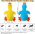 2 Pack Adpartner Squeaky Dog Toys, Dog Toy Duck Plush Crinkle Dog Toys for Small Medium Breeds, Interactive Pet Squeaky