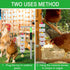 Kalekey 2 Pack Chicken Chewing Toy, Adjustable Chicken Toys for Coop with Volcanic Stone, Multi-Functional Chicken Coop