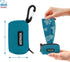 Best Pet Supplies 2-Pack Dog Poop Bag Holder, Reusable Mesh Dispenser Pouch for Travel and Outdoor Use, Turquoise
