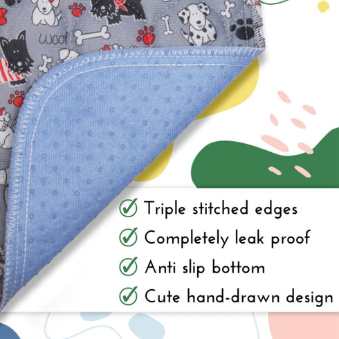30x36 (Set 2) Caldwell's Pet Supply Co. Potty Pads, Washable Pee Pads for Dogs, Reusable Pee Pad for Dogs, Puppy Potty