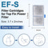 driamor 10 Pack Filter Cartridges for Top Fin EF-S Element and BF5 BETTAFLO Filter, Thickened Replacement Filters
