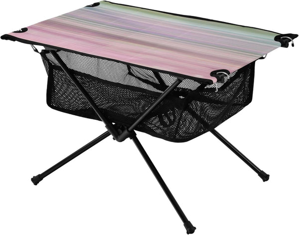Amooorous Foldable Coffee Table Gradual Change Extendable Outdoor Grill Table with Carry Bag