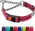 CollarDirect Martingale Dog Collar with Stainless Steel Chain, Quick Release Buckle, Reflective for Large, Medium,