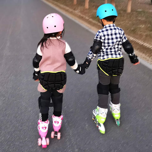 Kids Skating Protective Butt Pad, Thick Sponge Hip Protection Shorts, Adjustable Ski Snowboard Padded Pant for 3-10Yrs