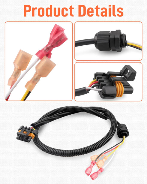Quaneguzy 2000-2022 6811 BP-6811 25879G05 25879-G05 Pedal Box Wiring Harness Fit for EZGO Electric PDS Golf Cart