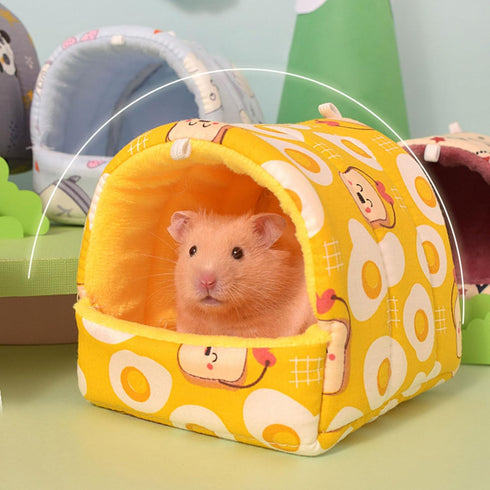 Shurhome Hammock Pet Bed Habitat Decors Cage Hideouts Resting Mats Ferrets Play Winter Hideaways Pet Supplies Washable