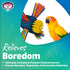 SB963 6.5"x4" Super Bird Creations Twirl N' Whirl Bird Toy - Handcrafted Wooden Bird Stuff with Lollipop Sticks