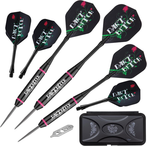 Viper Vanity Series Steel Tip Dart Set, 22-Grams, Brass Barrels, Deluxe Dart Case