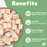 14.2 OZ Freeze Dried Chicken Cat and Dog Treats Single Ingredient Chicken Meat High Protein, Bite-Sized Pet Training