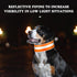 2 Pcs High Visibility Reflective Dog Collar, Adjustable Pet Collars with Quick Release Fastener for Small Medium Large