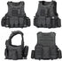 Tactical Vest for Men, Black Molle Airsoft Vest and Cap, Protective Equipment, Tactical Gear