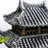 Classical Lifelike Chinese Landscape Resin Aquarium Castle Decorations, Fish Tank Ornaments (Building)