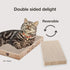 Necoichi Cardboard Cat Scratcher Bed for Indoor Cats, 16" Regular Size, a.Oak Lounge Design