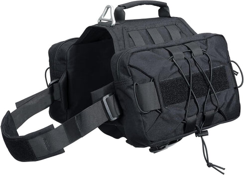 EXCELLENT ELITE SPANKER Dog Pack for Medium & Large Dogs - Hound Saddle Bag Backpack with 2 Side Pockets