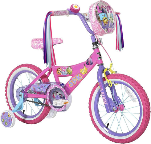 Kids Streamers and Bike Bell for Girls - 1 Pack Flower Bicycle Bell with 2 Pack Handlebar Streamers for Children's Bike