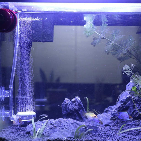 UPETTOOLS Aquarium Air Stone Kit with Control Valve, Quiet Nano Bubble Stone Diffuser for Super Tiny Bubbles