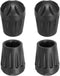 PATIKIL 0.55 Inch Chair Feet Replacement, 4 Pack Non-Slip Plastic Outdoor Camping