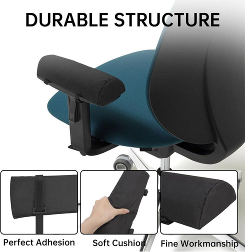 Generic 2 Pcs Office Chair Arm Pads, Wheelchair Desk Computer Chair Armrest Pads for Comfortable Seating for Folding