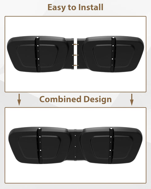 2001+ #1022370-01 SAUTVS Seat Back Cap Seat Back Shell Cover Assembly for Club Car DS Golf Cart Accessories, Replace