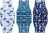 CuteBone Washable Dog Diapers Male with Snaps Reusable 3pcs a Pack Doggie