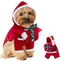 NACOCO Christmas Dog Hoodie Costume - Funny Santa Outfit, Winter Warm Coat for Medium Dogs, Party Accessories (XL)