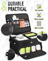 Odor-Absorbing 2-Layer Large Golf Trunk Organizer with Activated Carbon Fabric - Water-Resistant Golf Shoe Bag