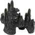 Pssopp Aquarium Mountain View Rockery - Artificial Hill Fish Tank Landscape Ornament for Tortoise and Fish