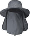 Sun Hat for Men Women - Summer UV Protection Wide Brim Fishing Hat with Face Cover & Neck for Hiking