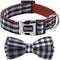 Soft & Comfy Bowtie Dog Collar, Detachable Adjustable Bow Tie for Small Medium Large Pets