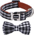 Soft & Comfy Bowtie Dog Collar, Detachable Adjustable Bow Tie for Small Medium Large Pets