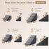 EHEYCIGA 15.7" H Curved Dog Stairs, 3-Step Non-Slip Pet Steps for Couch, Sofa, Chair, Grey, for Small Dogs and Cats