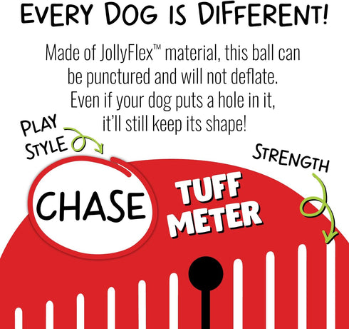 Jolly Pets 6 Inch Medium Soccer Ball, Floating Bouncing Dog Toy in Apple Green