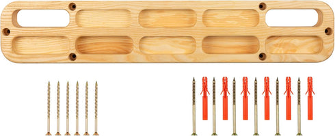 Wooden Portable Hangboard - Hangboard Rock Climbing - Hangboard Doorway Mount -